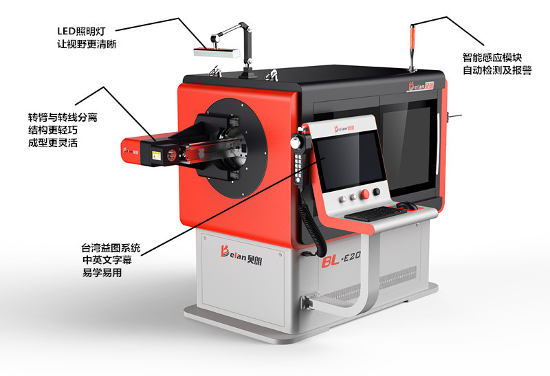 千斤頂手搖桿線材折彎機BL-3D-5800